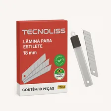 Lâminas Para Estilete 18mm Kit Com 10 Unidades Profissional Foto  mini 1
