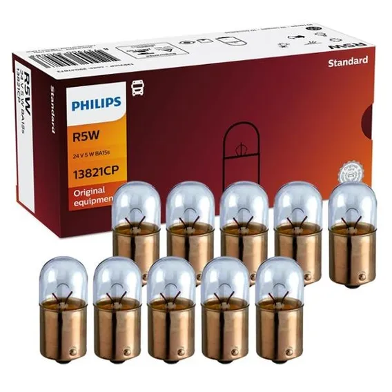 Lampada 24v 5w Tipo 67 Original Philips 10 Unidades Foto 1