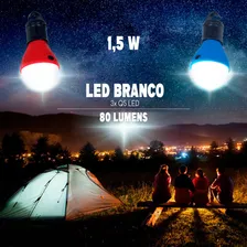 Lampada Barraca Lampião Led Potente Barraca Camping Kit 3 Cor Sortida Foto mini 3