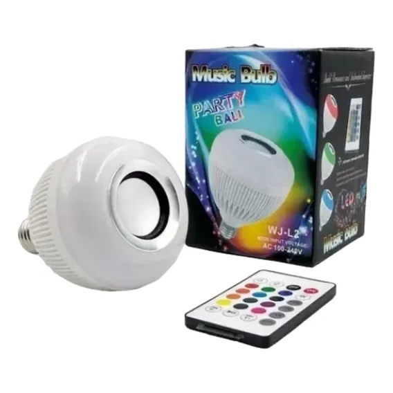 Lampada Bluetooth De Led Caixa De Som Foto 1