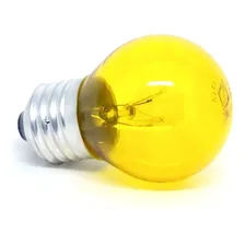 Lampada Bolinha Amarela 15w 127v Incandescente Foto  mini 1