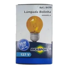 Lampada Bolinha Brasfort 15wx220v Amarela 8487 Kit C/ 5 220V Foto mini 1