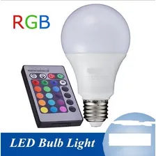Lâmpada Bulbo Led Rgb 5w E27 Bivolt Colorida Controle Foto mini  2
