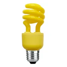Lâmpada Compacta Amarela Espiral 15w 127v E27 Anti Inseto Foto mini 1
