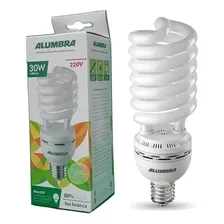 Lâmpada Compacta Espiral 30w 220v E27 Branco Frio Alumbra Cor da luz Branco Frio 6.400K Foto mini 1