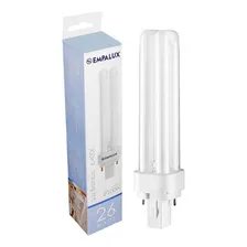 Lâmpada Compacta Pl 2 Pinos 26w G24q-3 Frio 6400k Kit 2 Pç Foto mini  2
