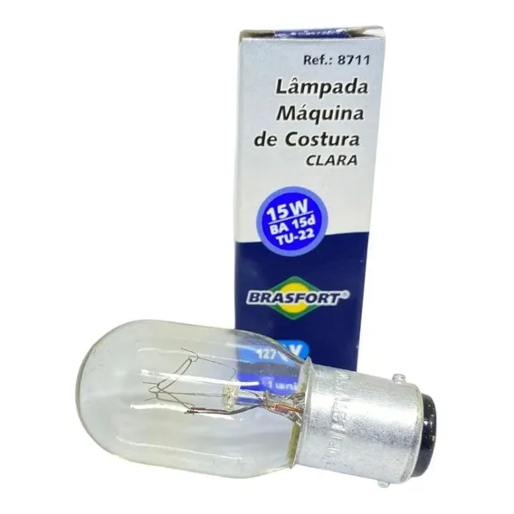 Lampada De Encaixe Baioneta Maquinas Costura Domestica 127v Foto 1