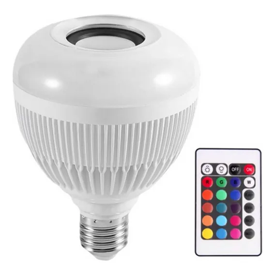 Lampada De Som Bluetooth Led Rgb Com Controle Remoto - Z027 Foto 1