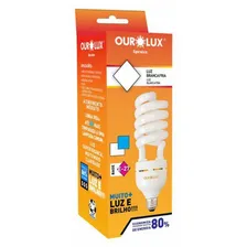 Lampada Eletr么nica Spiralux 33w 6400k 127v Ourolux Luz Branco Foto mini 2