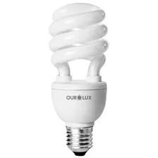 Lampada Eletr么nica Spiralux 33w 6400k 127v Ourolux Luz Branco Foto mini 1