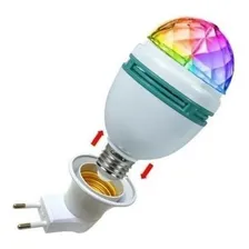 Lampada Festa Led Giratoria Colorida Balada Colorida Rgb Dj Foto mini 4