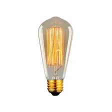 Lampada Filamento Carbono St64 40w 2400k 220v Dimerizavel Foto mini  2