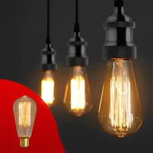 Lampada Filamento Carbono St64 40w 2400k 220v Dimerizavel Foto mini 4
