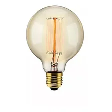 Lâmpada Filamento De Carbono 40w E27 G95 Retrô Vintage 127v Foto mini  3