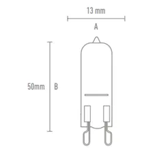 Lampada Halogena Halopin G9 60w Clara 110v Ou 220v Ourolux Luz 2800k Foto mini 3