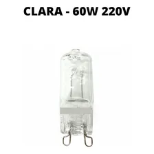 Lampada Halogena Halopin G9 60w Clara 110v Ou 220v Ourolux Luz 2800k Foto mini 2