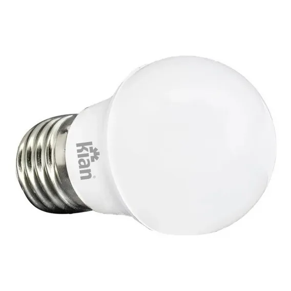 Lâmpada Led 4,8w Bolinha E27 Luz Morna 3000k Kian Luz Branco-quente Foto 1