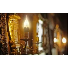 Lâmpada Led 4w Filamento Vela Bico Torto E14 Retrô Foto mini  3