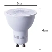 Lampada Led Dicroica Mr16 Gu10 6w 3000k Branco Quente Lup06 Foto mini 4