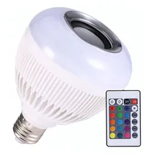 Lâmpada Led Music Bulb Bluetooth Rgbw Com Controle Foto mini 1