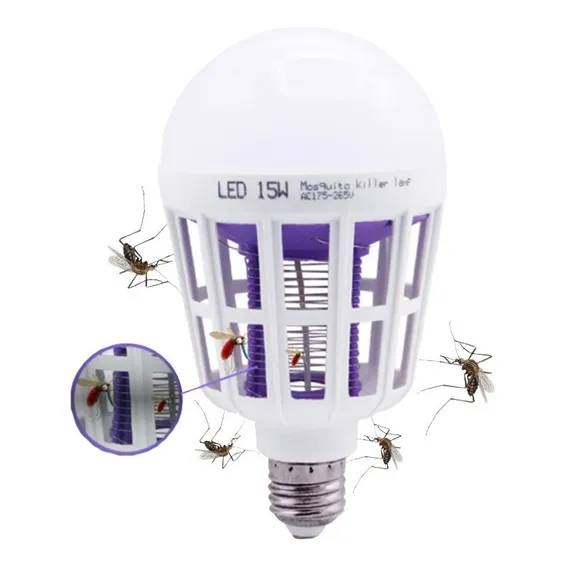 Lâmpada LED MYM Lâmpada LED UV Lâmpada repelente de mosquitos Lâmpada repelente de mosquitos 15W Foto 1