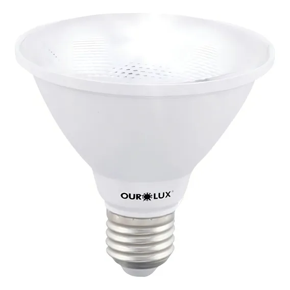 Lâmpada Led Par30 9w Bivolt E27 6500k Luz Branca Ourolux Foto 1