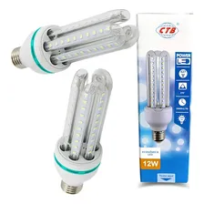 L芒mpada Led Smd Milho E27 3u Econ么mica 12w 60 Leds Cor da luz Branco-quente Foto mini 2