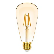 Lâmpada Led St64 Filamento 4w 2200k Âmbar E27 Tramontina Bivolt Foto mini 4