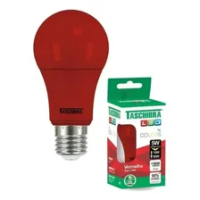 Lâmpada Led Taschibra Tkl Colors 5w Bivolt E27 Vermelha Foto mini  2