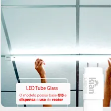 Lampada Led Tubular T8 9w (60cm) Bivolt 6500k Luz Fria Kit 6 Cor Da Luz Branco-frio Foto mini 3