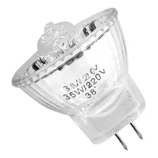 Lâmpada Mini Dicroica G5,3 Bipino 35w 220v 1200cd 3000k Luz Branca Quente Foto mini 1