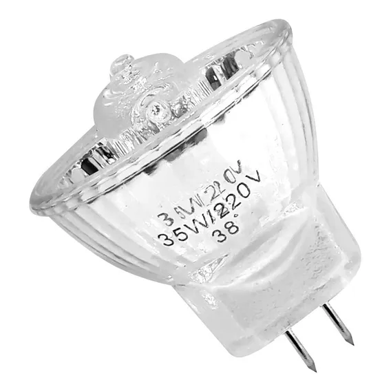 Lâmpada Mini Dicroica G5,3 Bipino 35w 220v 1200cd 3000k Luz Branca Quente Foto 1