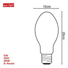 Lâmpada Mista 500w Base E40 Direto Na Rede Sem Reator Osram Luz 4000 220v Foto mini 4