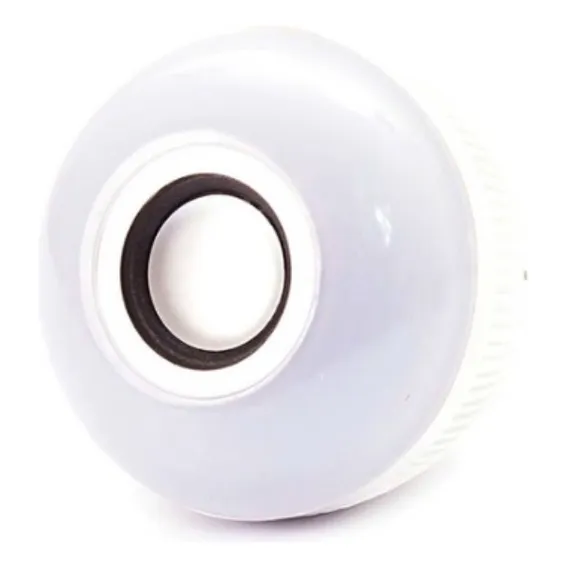 Lampada Musical Caixa Som Bluetooth Led Rgb Com Controle Foto 1