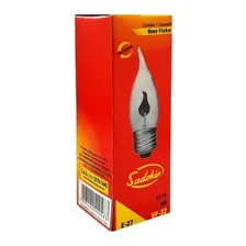 Lâmpada Neon Vela Flicker Chama Decorativa 3w 127v E27 Foto mini 4