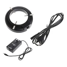 Lampada Para Microscopio 60 Led 6500k Anel Ajustável Top Cor 60 Leds 127/220v Foto mini 1