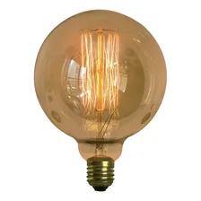 Lâmpada Retrô Filamento De Carbono G125 220v 40w E27 Foto  mini 1