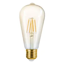 Lampada Retro St64 Filamento Led 4w Ambar 2200k Save Energy Foto mini 1