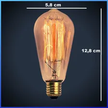 Lâmpada Retro Vintage St58 Filamento Carbono 110v Ou 220v Foto mini  2