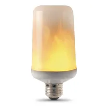 Lampada Tipo Fogo Labareda Chama 5w Led 3 Modos Decorativa Cor da luz Amarela Foto  mini 1