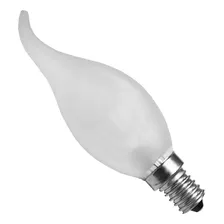 Lampada Tipo Vela Bico Torto 130v 40w E14 Fosca Foto  mini 1