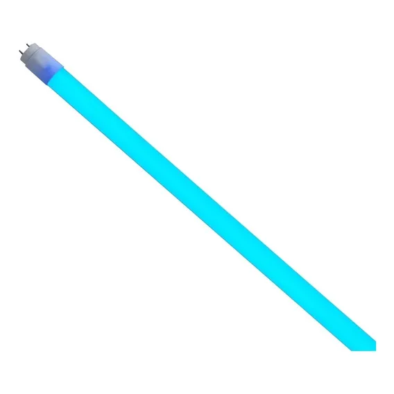 Lâmpada Tubo Led T8 9w 60cm Colorida Azul Foto 1