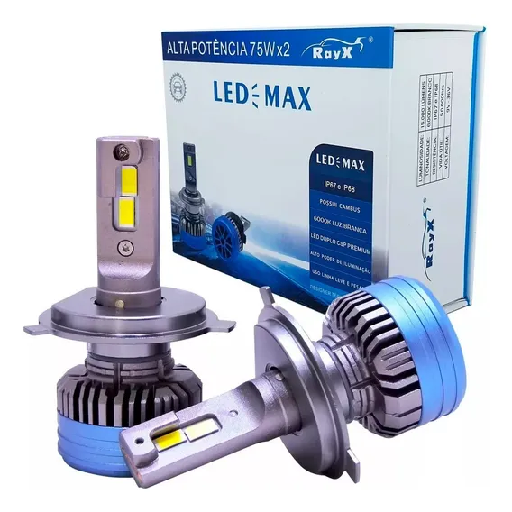 Lampada Ultra Led Max 6k 15000lm 150w 12v H7 Foto 1