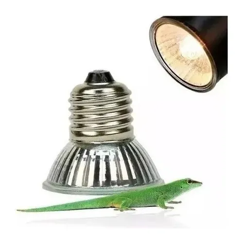 Lâmpada Uva Uvb 50w 110v Aquecimento Repteis Tartarugas 110v - 120v Foto 1