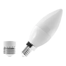 Lâmpada Vela Led Leitosa E14+e27 6w 6000k Luminatti Foto mini  2