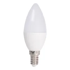 Lâmpada Vela Lisa Led E14 4w Bivolt Leitosa Branco Quente 110v/220v Foto mini 4