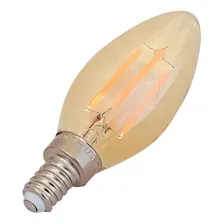 Lampada Vela Super Led Filamento 4w 220v 2200k Soquete E12 Foto mini 1