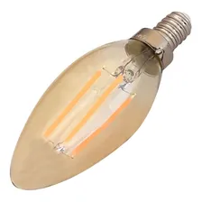 Lampada Vela Super Led Filamento 4w 220v 2200k Soquete E12 Foto mini 3