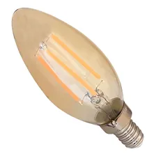 Lampada Vela Super Led Filamento 4w 220v 2200k Soquete E12 Foto mini 2