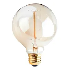 Lâmpada Vintage Filamento De Carbono Retro G80 40w E27 Edson Foto mini 4